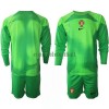 Maillot de Gardien à Manches Longues Portugal Domicile Coupe du Monde 2022 Pour Enfant